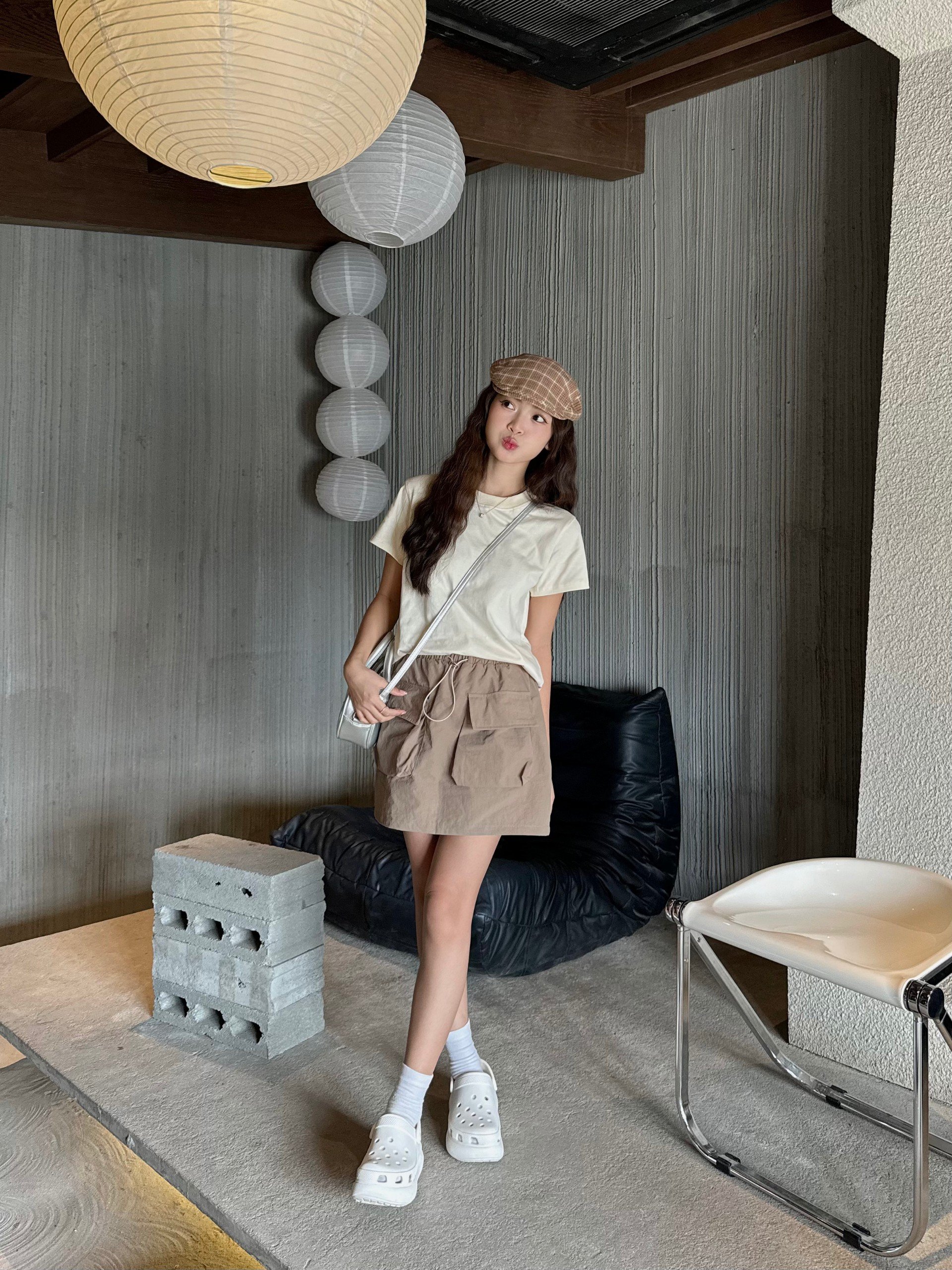Áo thun nữ VMSTYLE babytee màu vàng