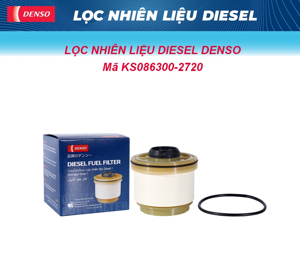 Lọc Nhiên Liệu Diesel DENSO 2720 Lọc Sạch Tạp Chất Trong Dầu Diesel ...