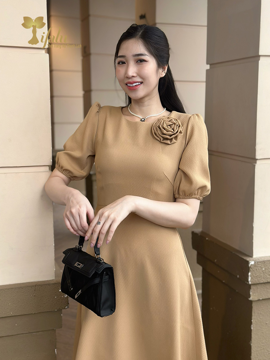 Mô tả Váy nữ đầm thiết kế TIFALU dáng xòe trẻ trung - ZOL409DA - 2