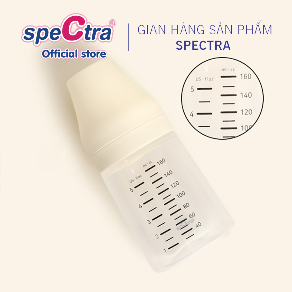 Mô tả Bộ Hai Bình Cổ Rộng PP Spectra 160ml Chính hãng Hàn Quốc - 3