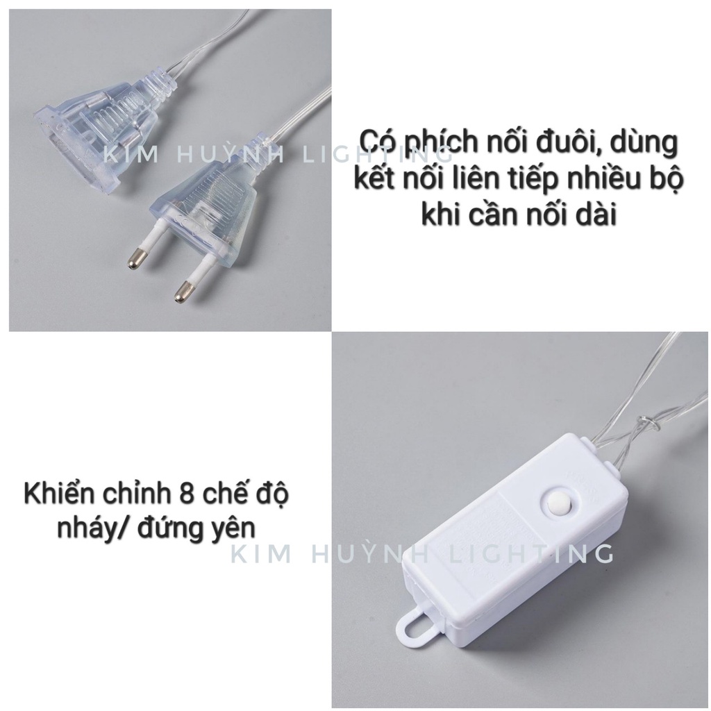 [HÓT 2023] Dây đèn Led nháy rèm banh cầu tuyết, hình cây thông trang ...