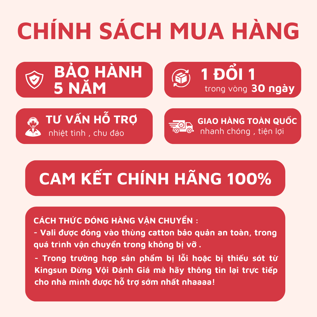 Mô tả Vali kéo du lịch Kingsun KS155/T01 bảo hành 5 năm Size 28inch - 2