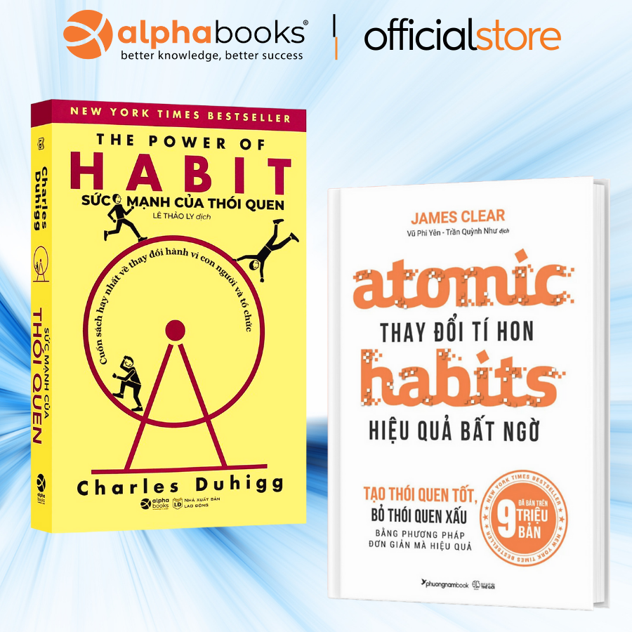 Mô tả Sách Atomic Habits: Thay Đổi Tí Hon Hiệu Quả Bất Ngờ (Phương Nam) + The Power of Habit: Sức Mạnh Của Thói Quen Lẻ/Combo - 3