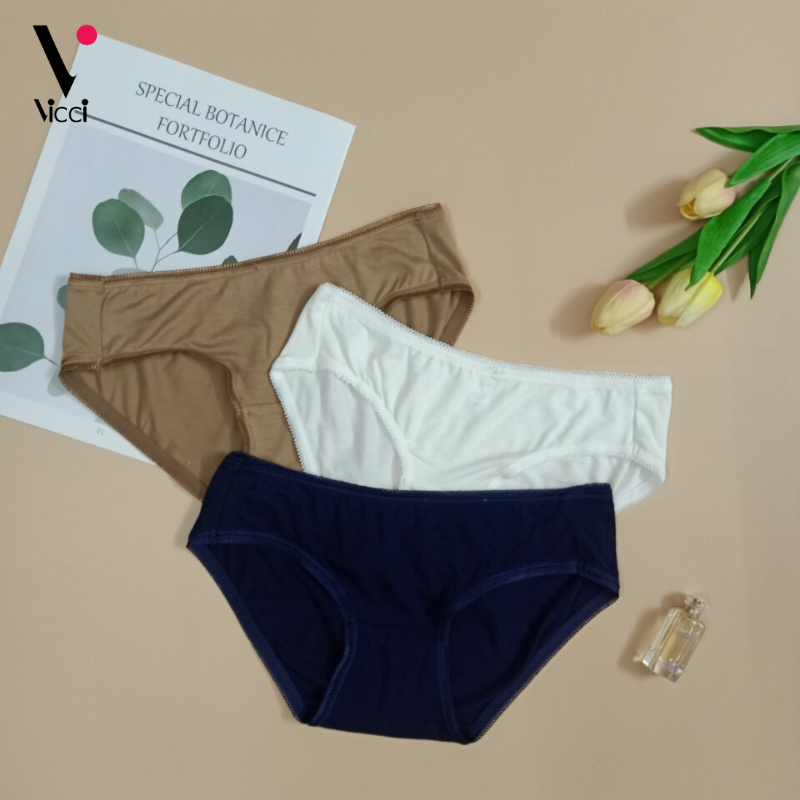 Mô tả Quần lót nữ cotton cao cấp Vicci 102 mềm mại, êm ái, kháng khuẩn khử mùi - 7