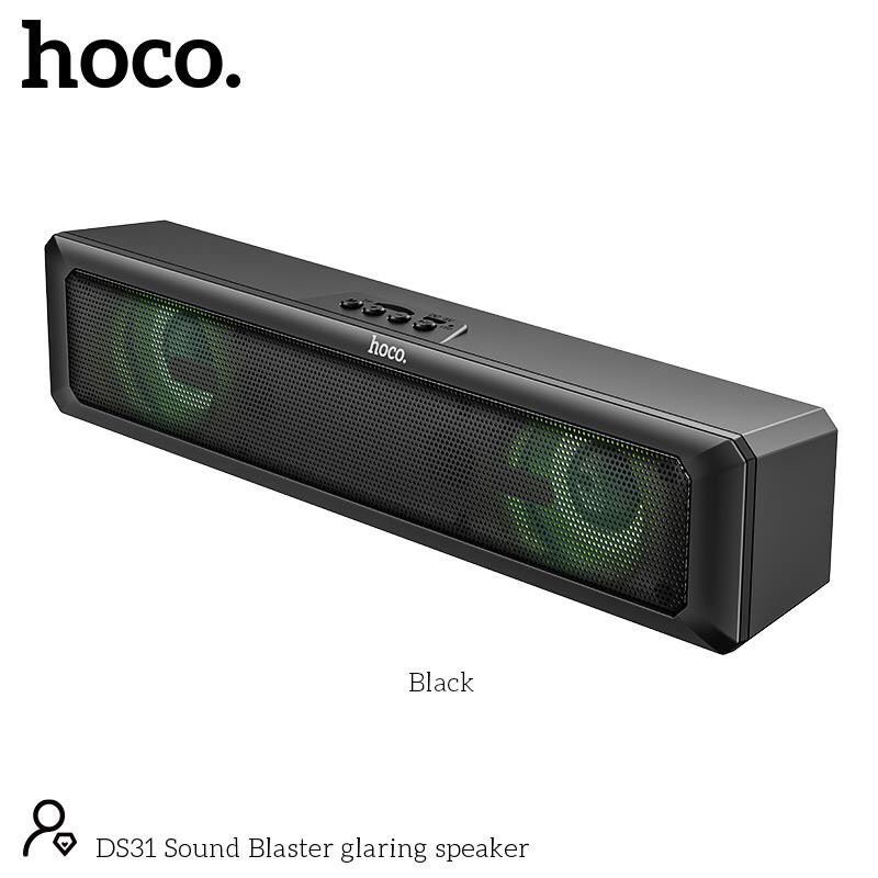 Loa bluetooth Hoco DS31 dòng loa dài, hỗ trợ thẻ nhớ TF, đèn LED 2 bên ...