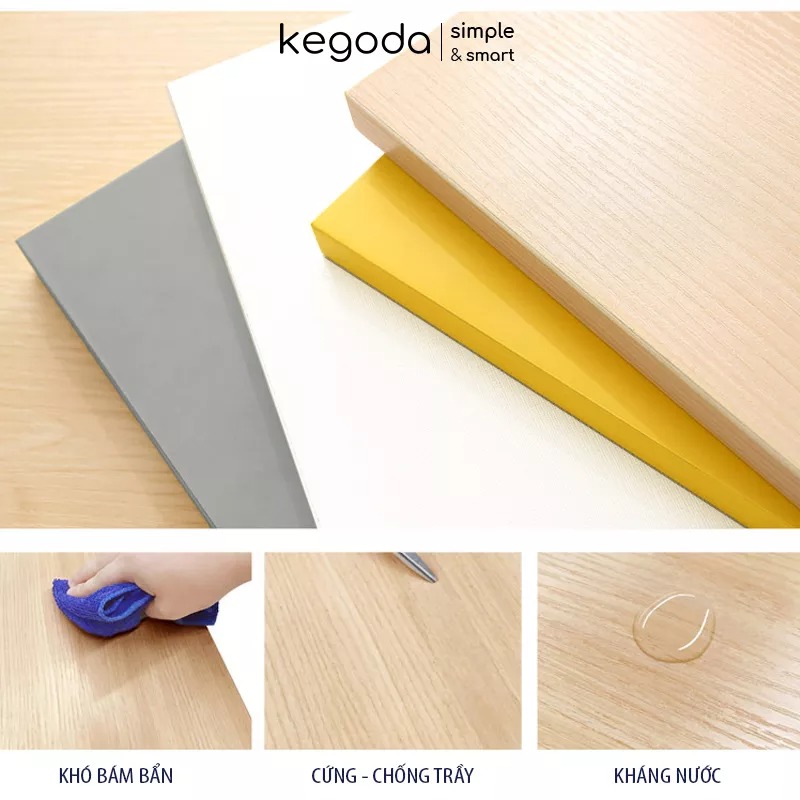 Mô tả Bộ 3 Kệ Gỗ Treo Tường Không Khoan Kích Thước 35/45/55cm, Rộng 15cm KEGODA KT55 - 5