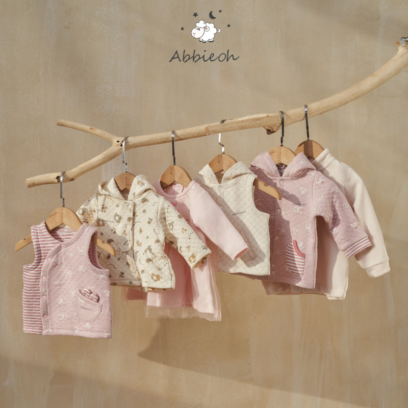 Mô tả Áo gile cotton tay bèo cho bé gái ABBIEOH phong cách vintage cách điệu 0-3 tuổi GL691 GL671 - 3