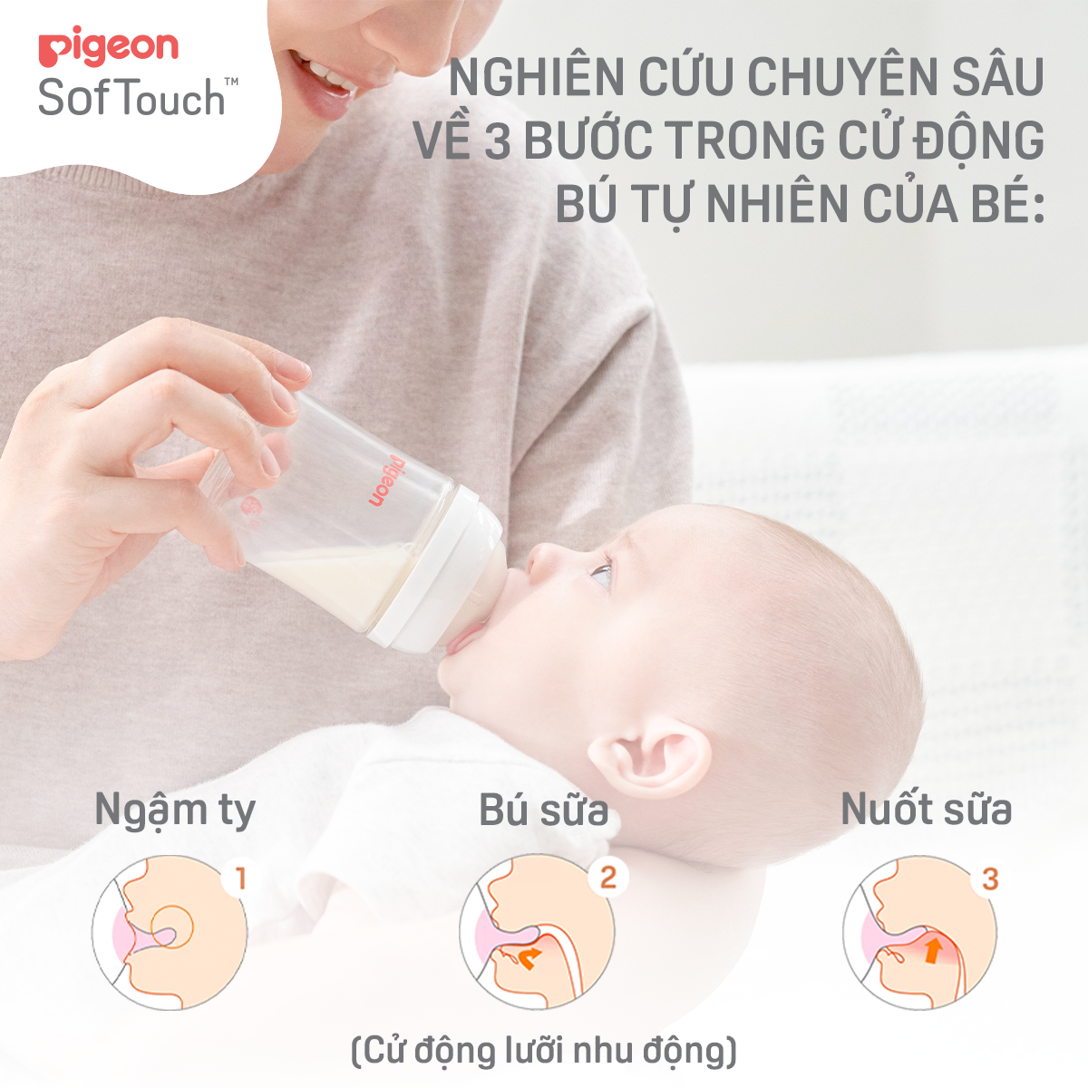 Mô tả Núm ty Pigeon siêu mềm Plus thế hệ III phiên bản Nhật (2 cái/hộp) - 4