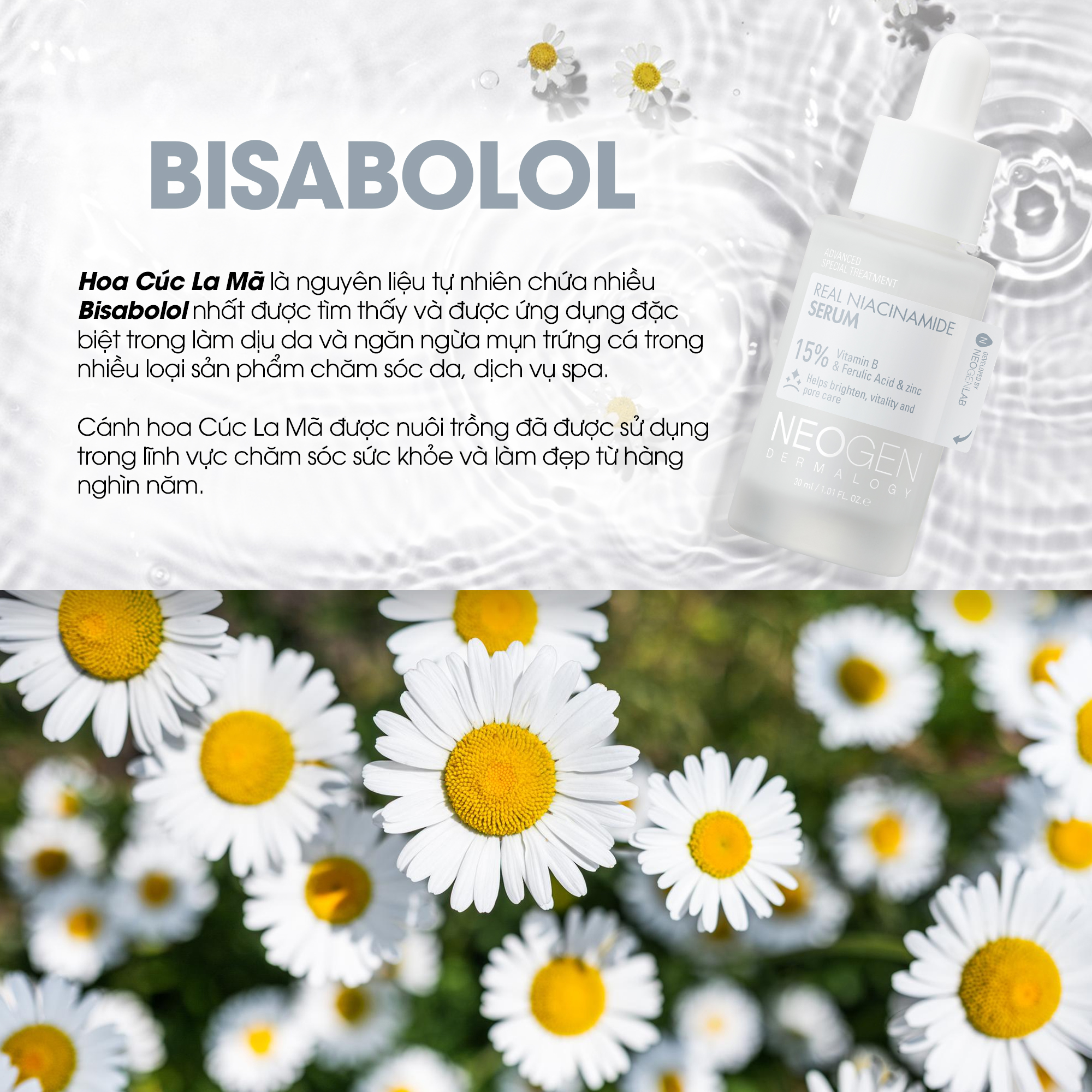 Mô tả Serum 15% Niacinamide Sinh Học Kiềm Dầu Giảm Mụn Dưỡng Sáng Da Neogen Dermalogy Real Niacinamide Firming 30ml - 4