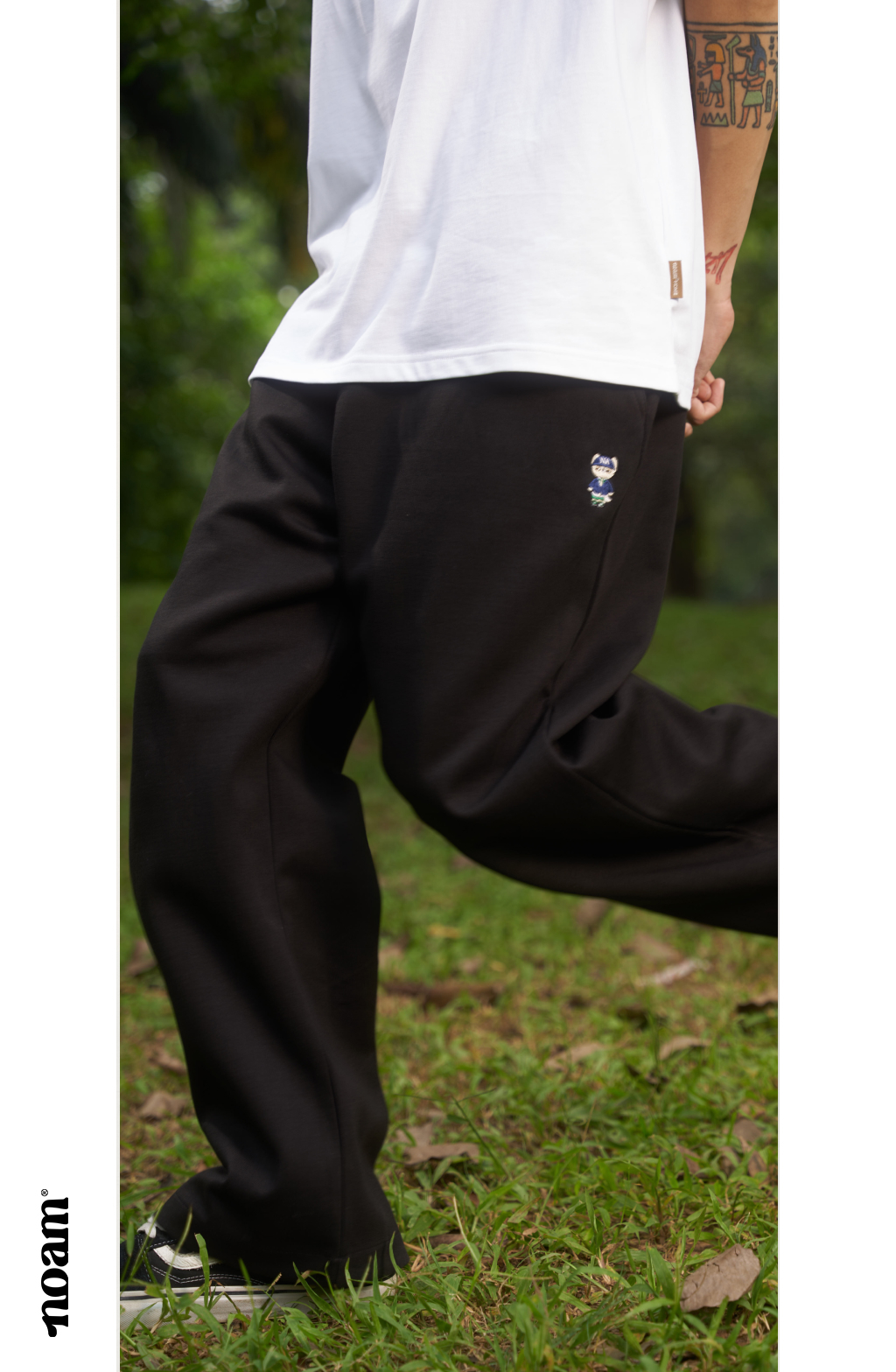 Mô tả Quần ống suông Unisex NOAM Teeny Homie Form rộng - Màu đen/ trắng/ be/ xám/ xanh than/ be đậm - 4