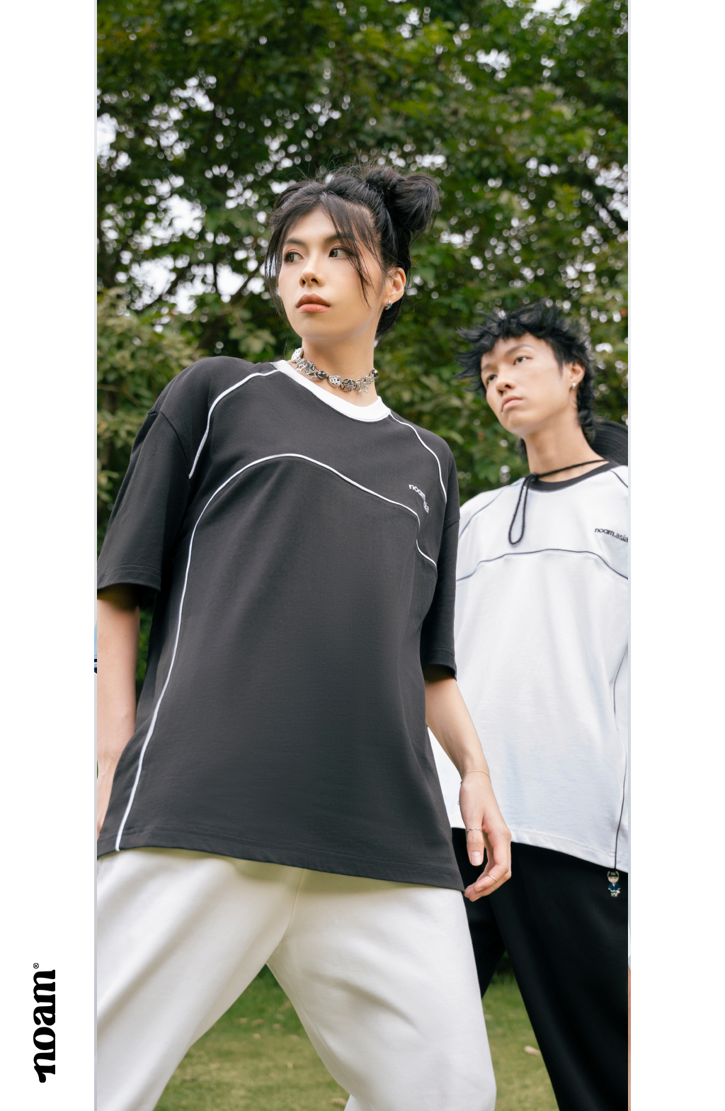 Mô tả Quần ống suông Unisex NOAM Teeny Homie Form rộng - Màu đen/ trắng/ be/ xám/ xanh than/ be đậm - 7
