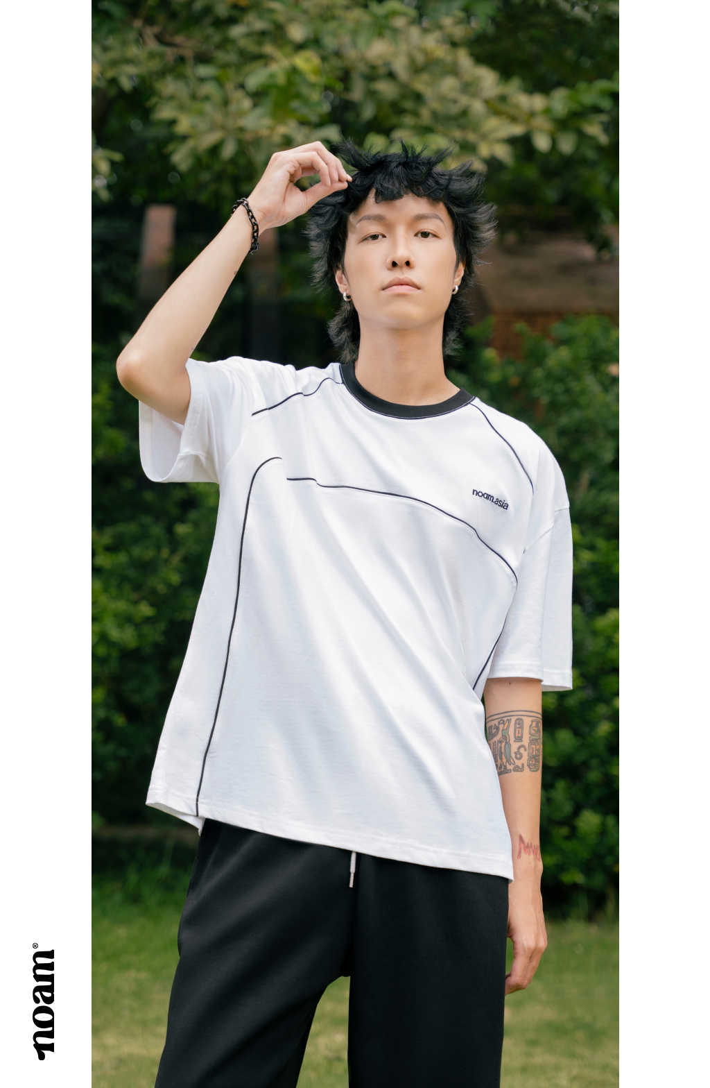Mô tả Quần ống suông Unisex NOAM Teeny Homie Form rộng - Màu đen/ trắng/ be/ xám/ xanh than/ be đậm - 8