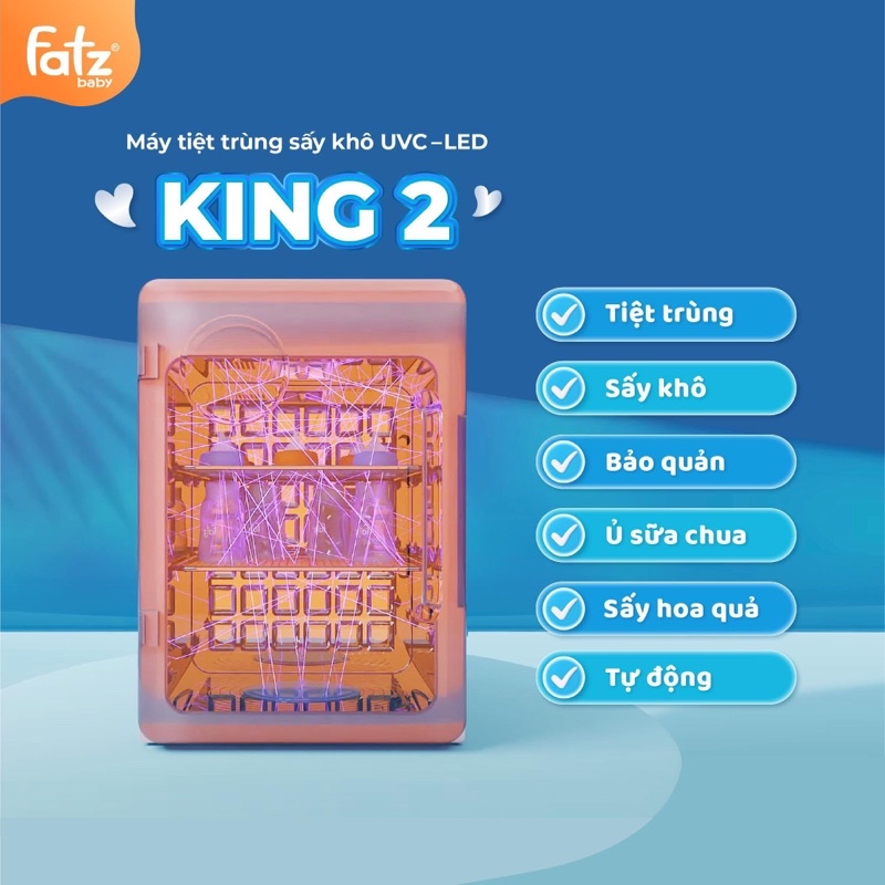 Mô tả Máy tiệt trùng sấy khô khử mùi FATZBABY UVC LED- KING 2- 19L -FB4799BT công nghệ khử mùi Anion - 9