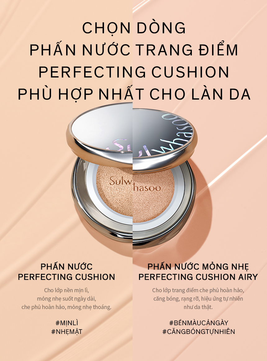 Mô tả Phấn Nước Trang Điểm 5G - Sulwhasoo Perfecting Cushion - 5