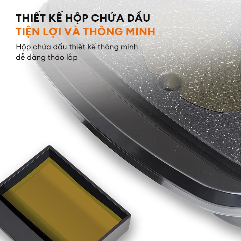 Mô tả Bếp nướng lẩu điện đa năng Gaabor EH-M01A nồi lẩu nướng đa năng dung tích 1.7L công suất 1300W - 7