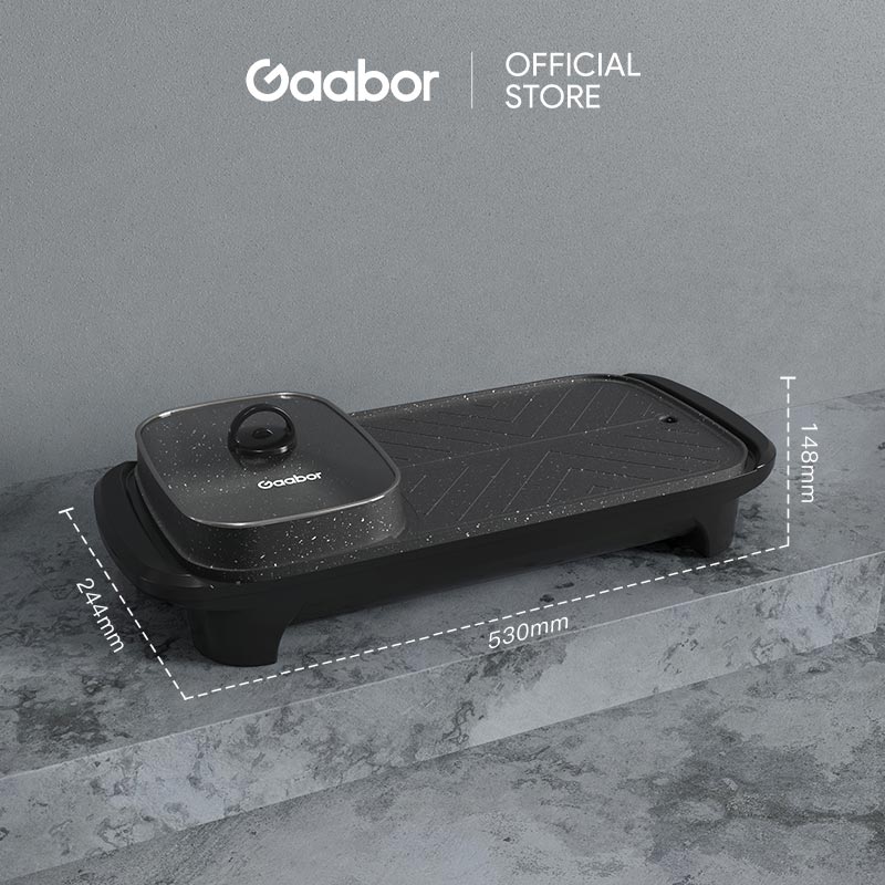 Mô tả Bếp nướng lẩu điện đa năng Gaabor EH-M01A nồi lẩu nướng đa năng dung tích 1.7L công suất 1300W - 9