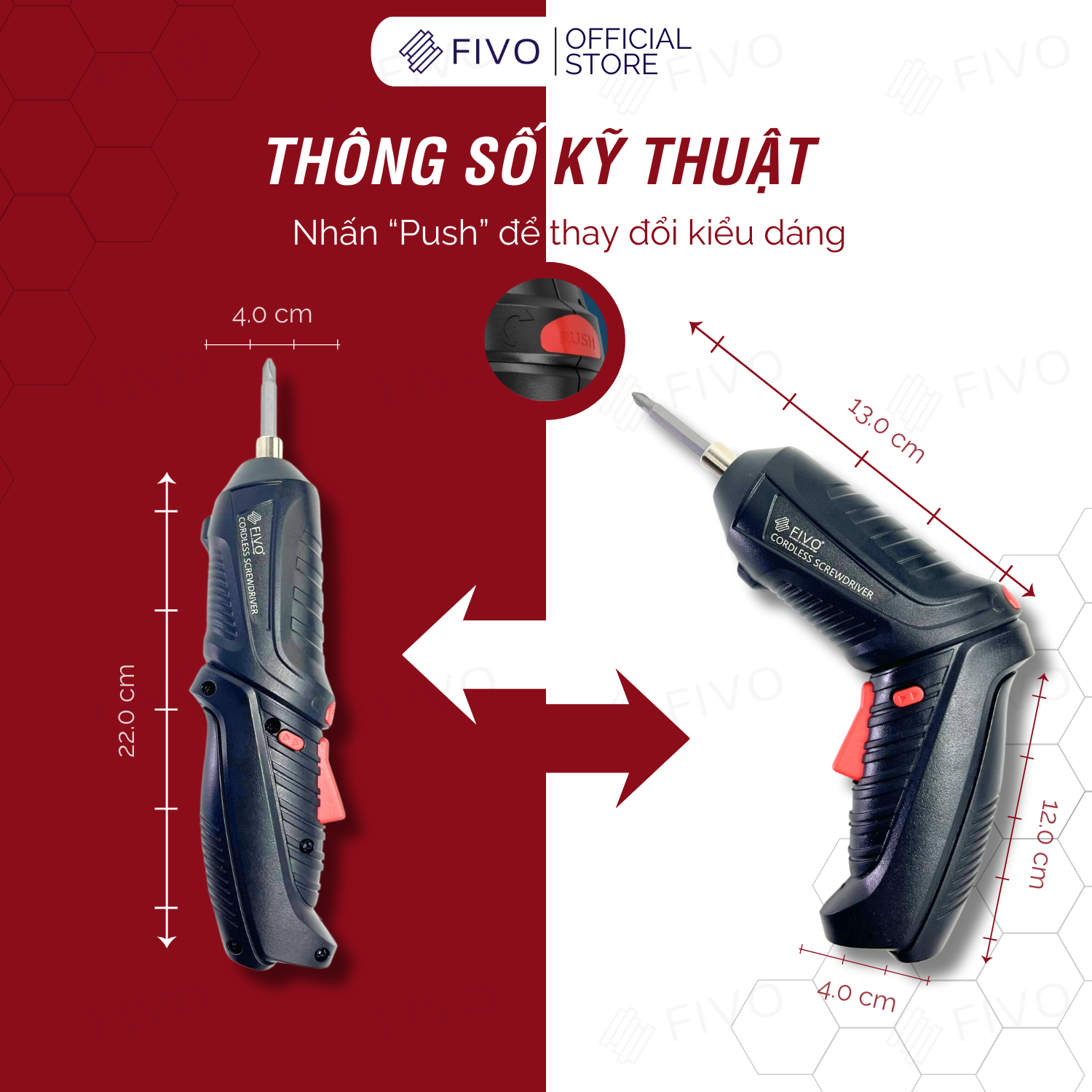 Mô tả Máy Bắn Vít Cầm Tay Không Dây FIVO OP04, Linh Động 2 Kiểu Dáng, Tặng Kèm Dây Sạc Và 1 Đầu Vít, Nhỏ Gọn Tiện Dụng - 5