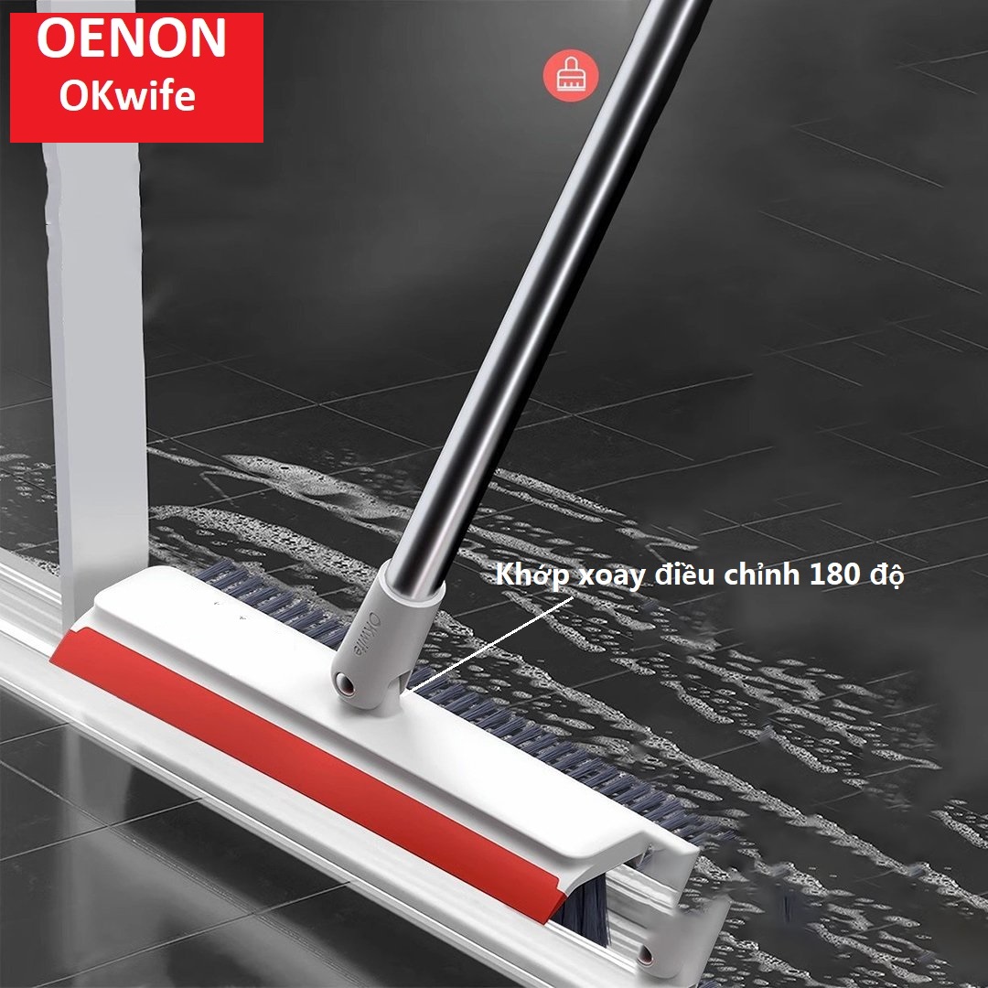 Mô tả Cây Chà Sàn Nhà Tắm OK01 3 Trong 1 Thiết Kế Chà Sàn, Gạt Nước - OENON - 1