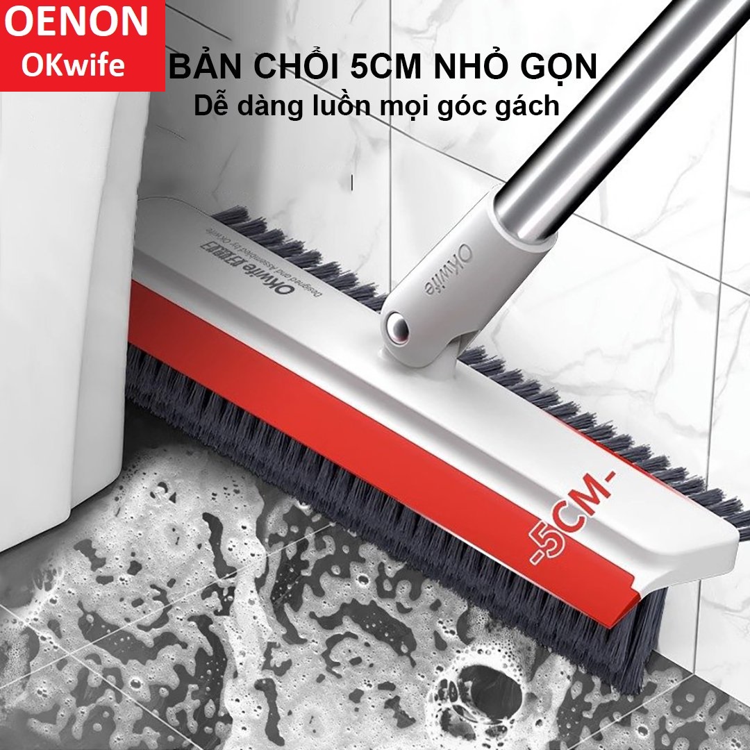 Mô tả Cây Chà Sàn Nhà Tắm OK01 3 Trong 1 Thiết Kế Chà Sàn, Gạt Nước - OENON - 5