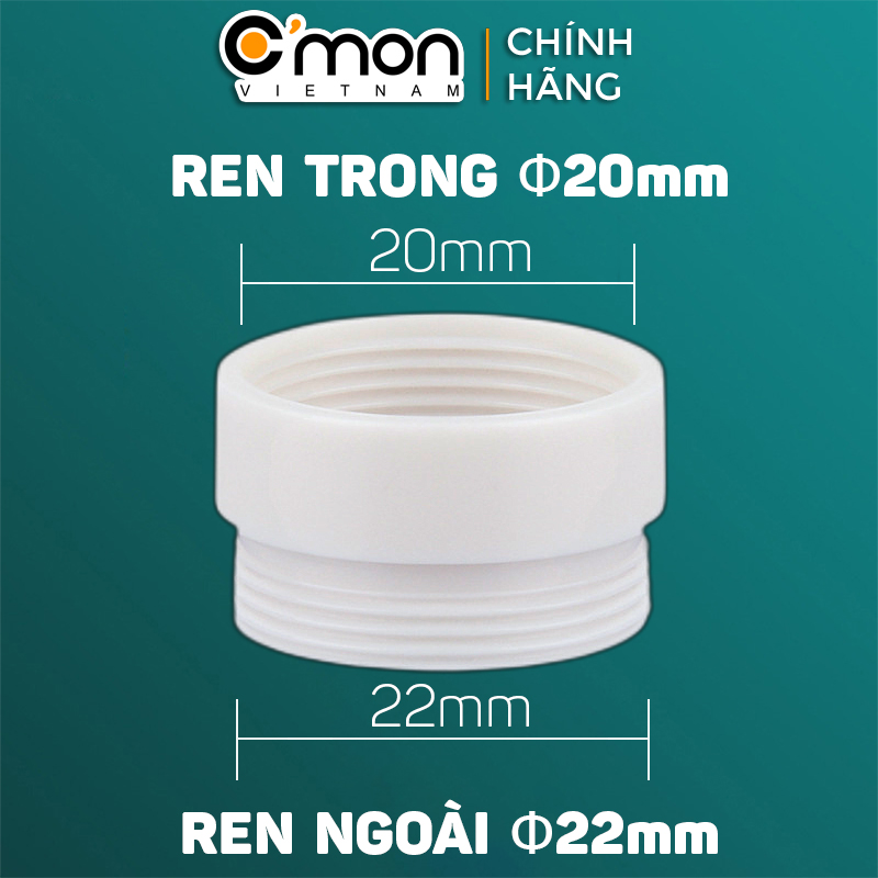 Mô tả Đầu chuyển đổi vòi nước ren trong ngoài C'MON DN-03 - 3