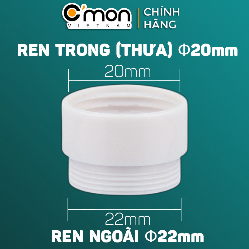 Mô tả Đầu chuyển đổi vòi nước ren trong ngoài C'MON DN-03 - 4