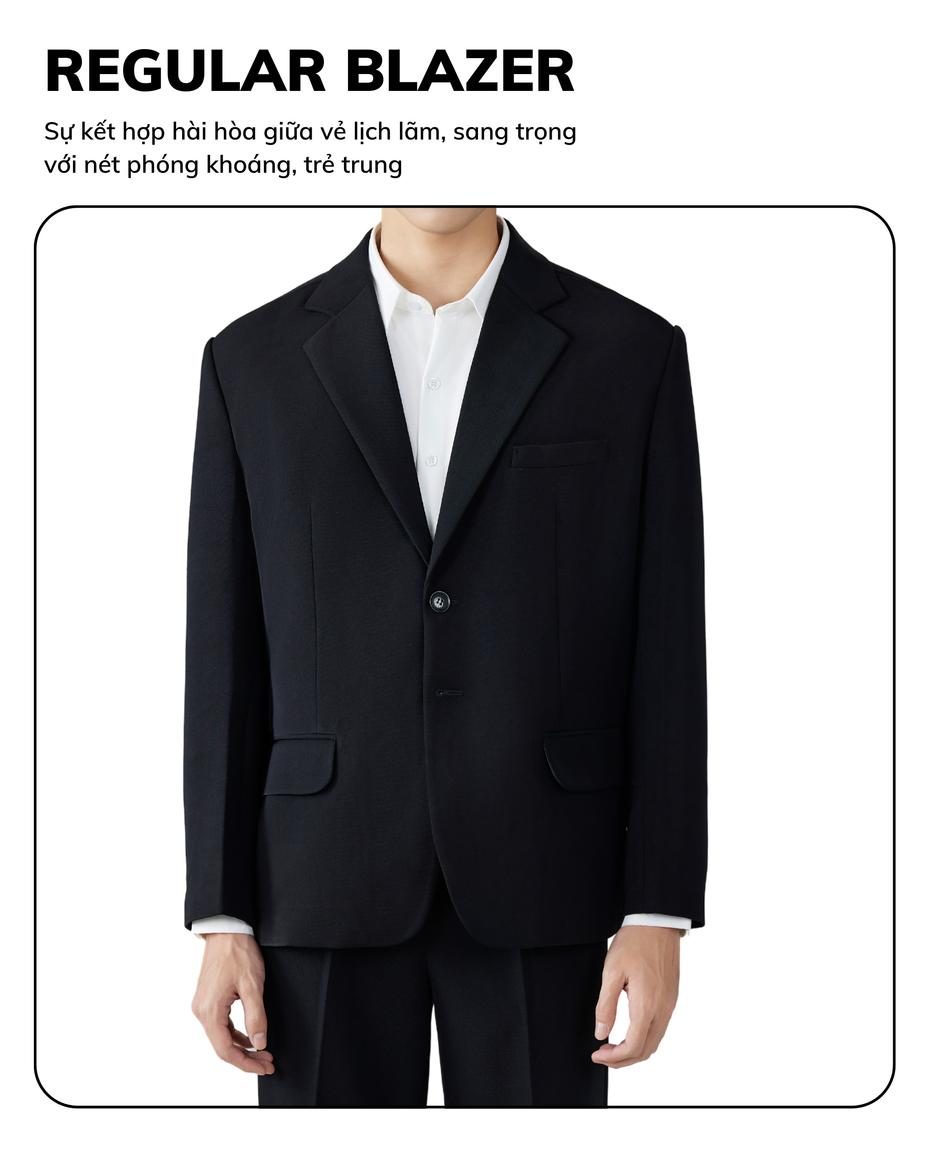 Mô tả Áo khoác blazer nam JBAGY Classic 3 lớp dầy dặn, có đệm vai tinh tế phong cách Hàn Quốc JK007 - 1