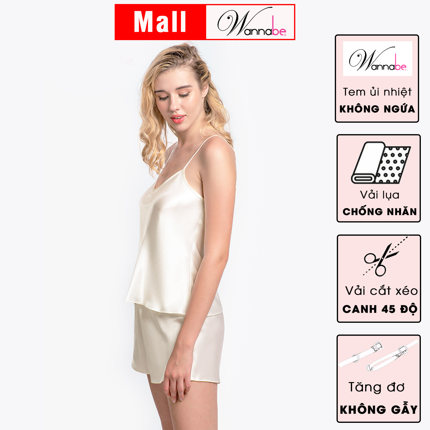 Đường may chắc chắn của đồ bộ WANNABE BS612