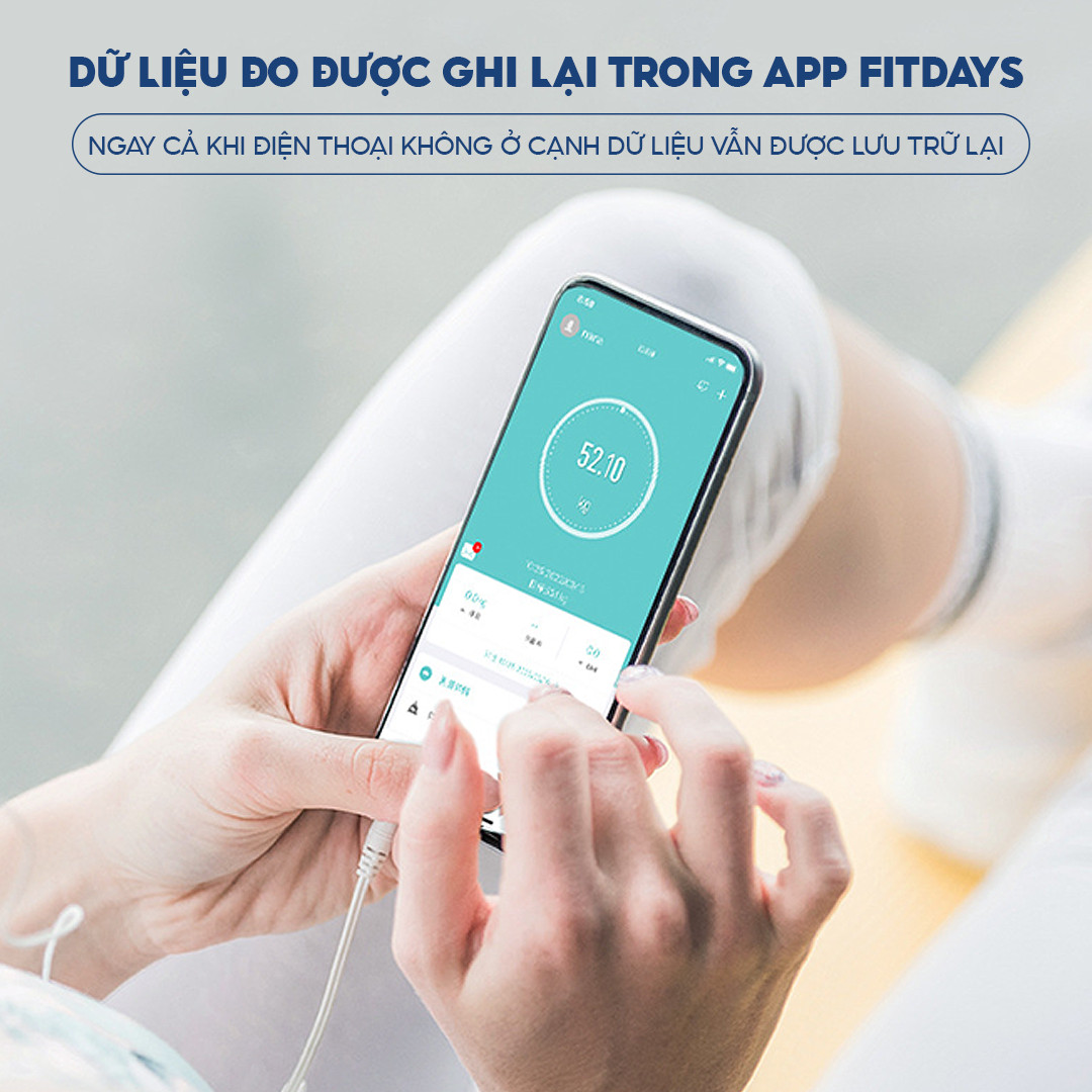 Mô tả Cân điện tử thông minh HOMCA S7 kết nối bluetooth đo 15 chỉ số - 3