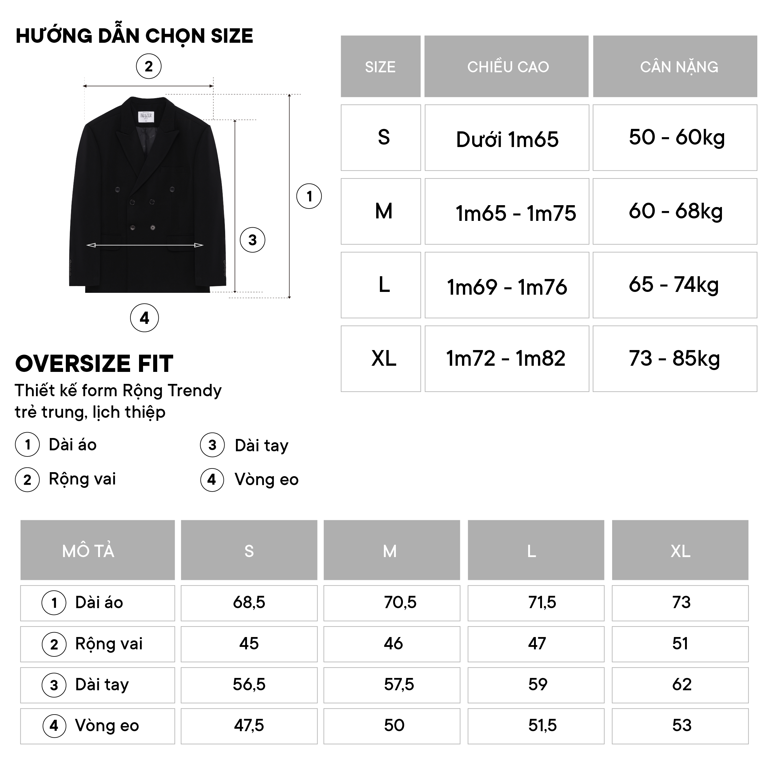 Mô tả Áo Blazer Nam 6 Nút có Đệm Vai Thương Hiệu JBAGY - 4 lớp chất lượng cao - JK0104 - 1