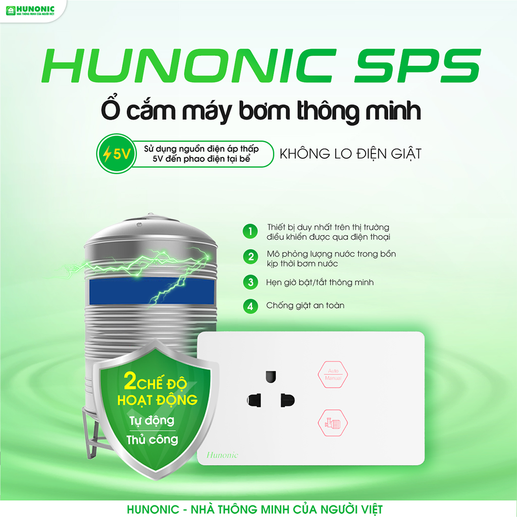 Tính năng điều khiển từ xa Hunonic SPS