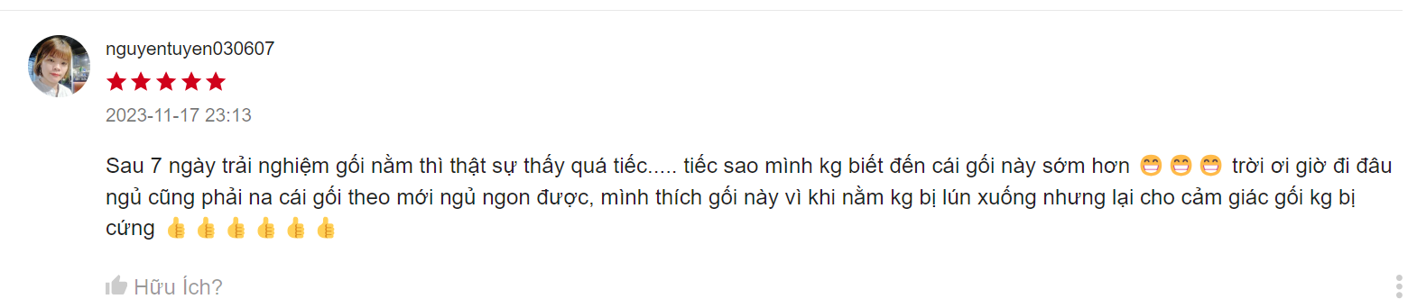 Mô tả Gối ngủ chống đau vai gáy công thái học HANAKO nội địa nhật, chất liệu mút cô đặc cao cấp- Tặng vỏ gối - 1
