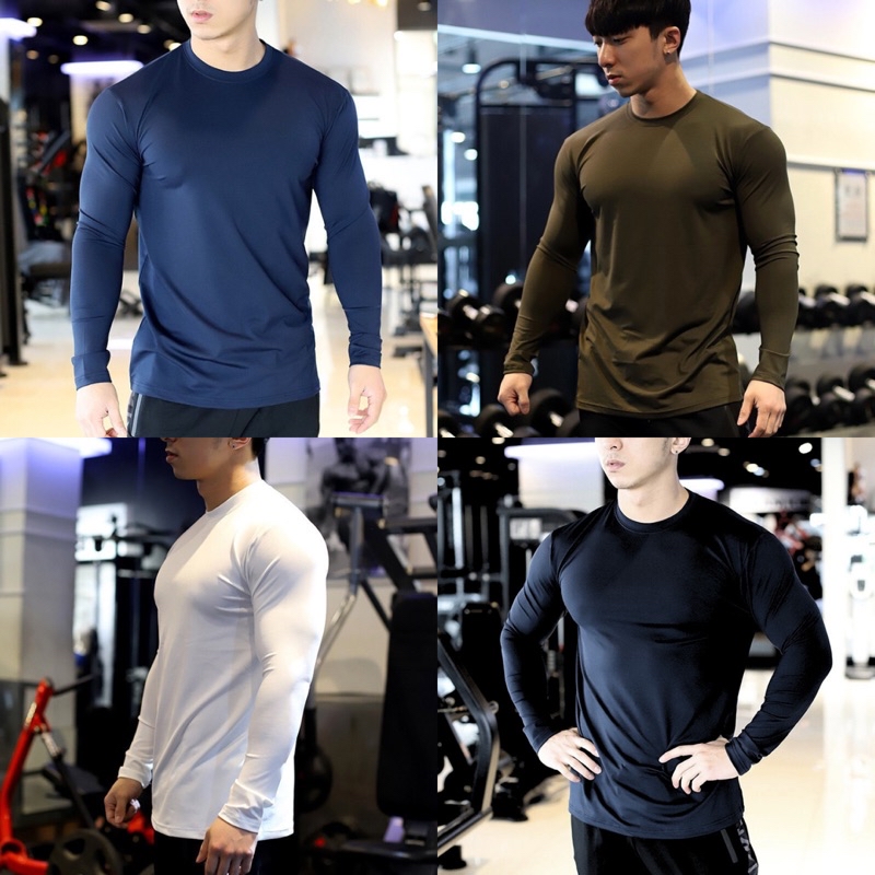 Mô tả Áo giữ nhiệt thể thao nam Gấu 194, vải thun lạnh co dãn siêu tốt, form ôm slimfit - AGN T - 4