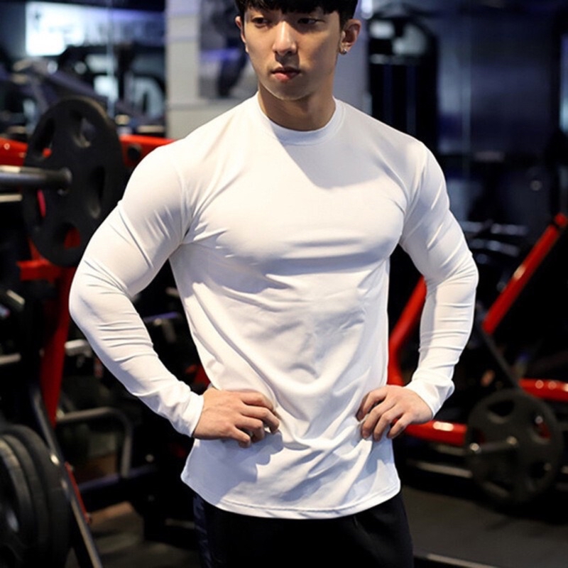 Mô tả Áo giữ nhiệt thể thao nam Gấu 194, vải thun lạnh co dãn siêu tốt, form ôm slimfit - AGN T - 3