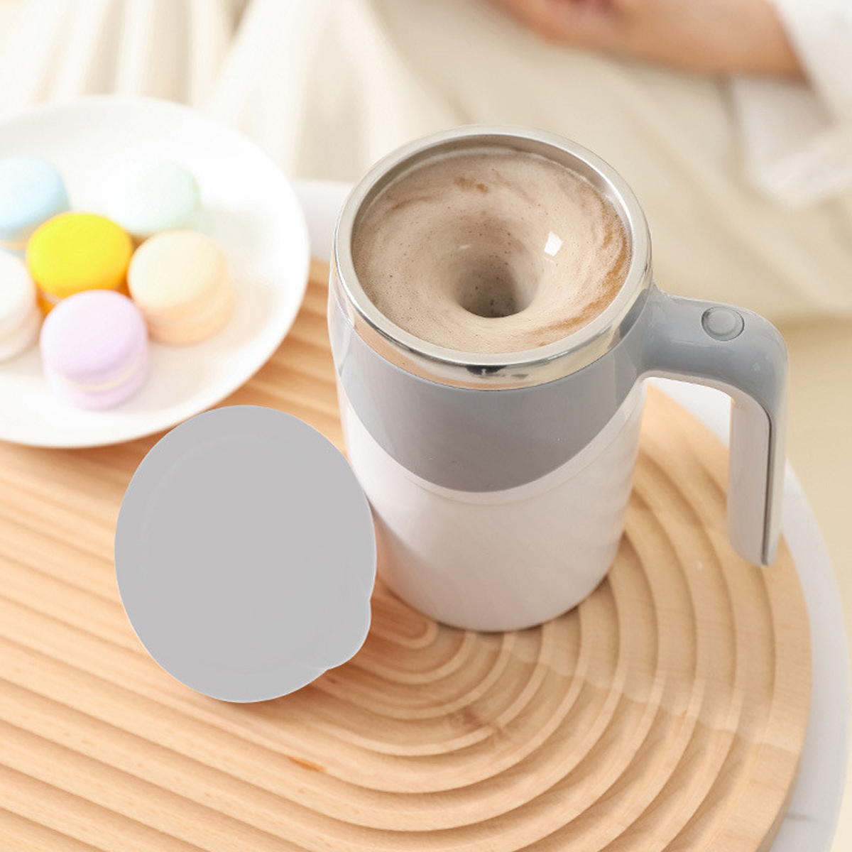 Mô tả Cốc Tự Khuấy Tự Động 380ml Giữ Nhiệt Cốc Pha Cà Phê Sữa Hoa Quả Cốc Khuấy Điện Bằng Thép Không Gỉ Chính Hãng Amalife - 9