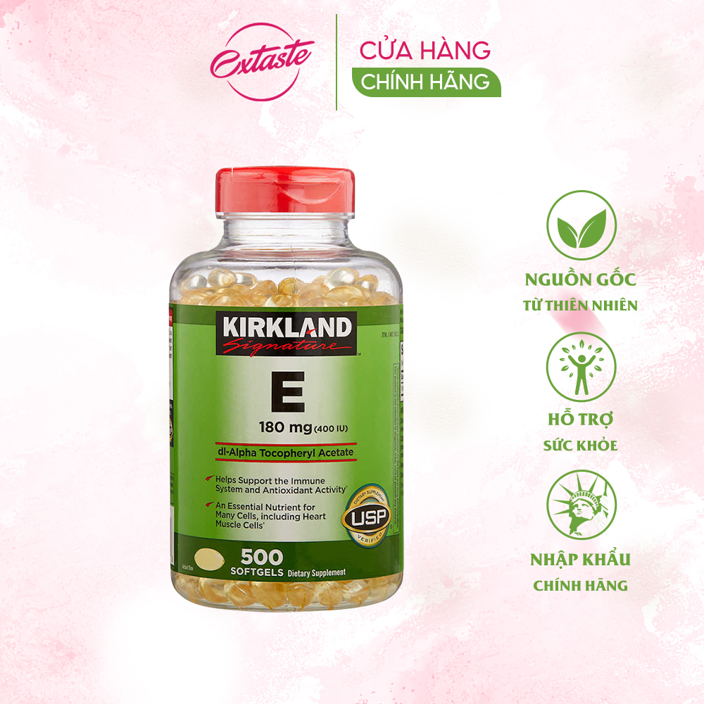 Mô tả Bổ sung vitamin E 400IU Kirkland Signature 500 viên, sáng mắt đẹp da, ngừa lão hóa quatangme.com.vn - 4