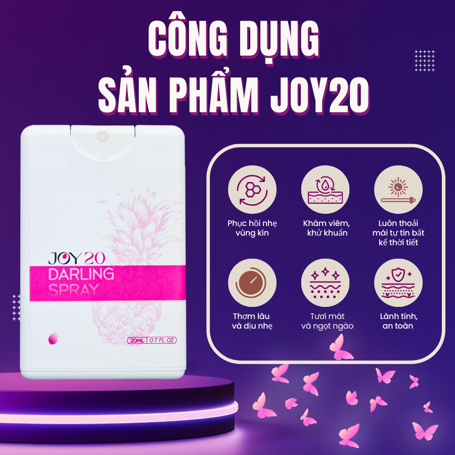 công dụng của xịt thơm joy20