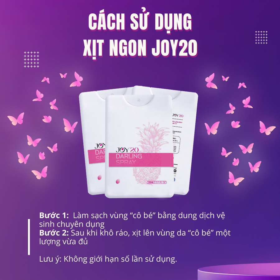 Cách sử dụng xịt ngon JOY20