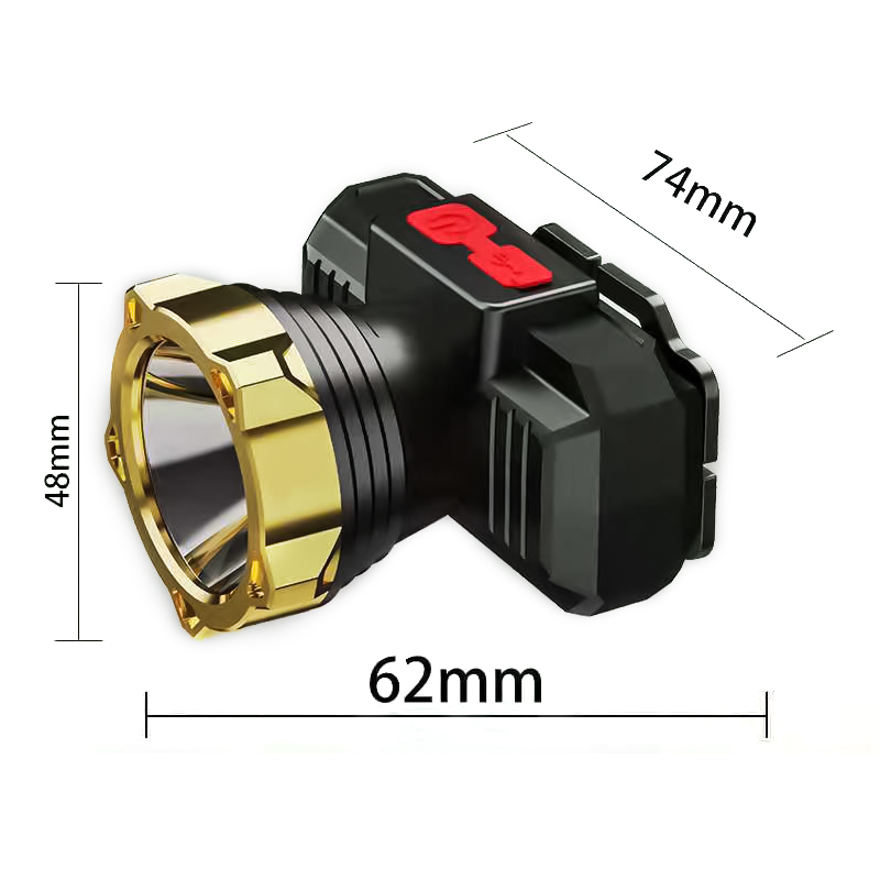 [ Hàng Có Sẵn] Đèn pin đội đầu mini siêu sáng, đèn pin đeo trán pin ...