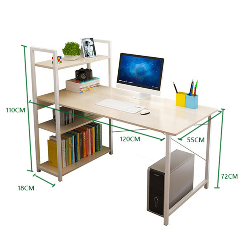 Mô tả Bàn làm việc thông minh có kệ sách chính hãng IGA - GM12 / GM09 - 3