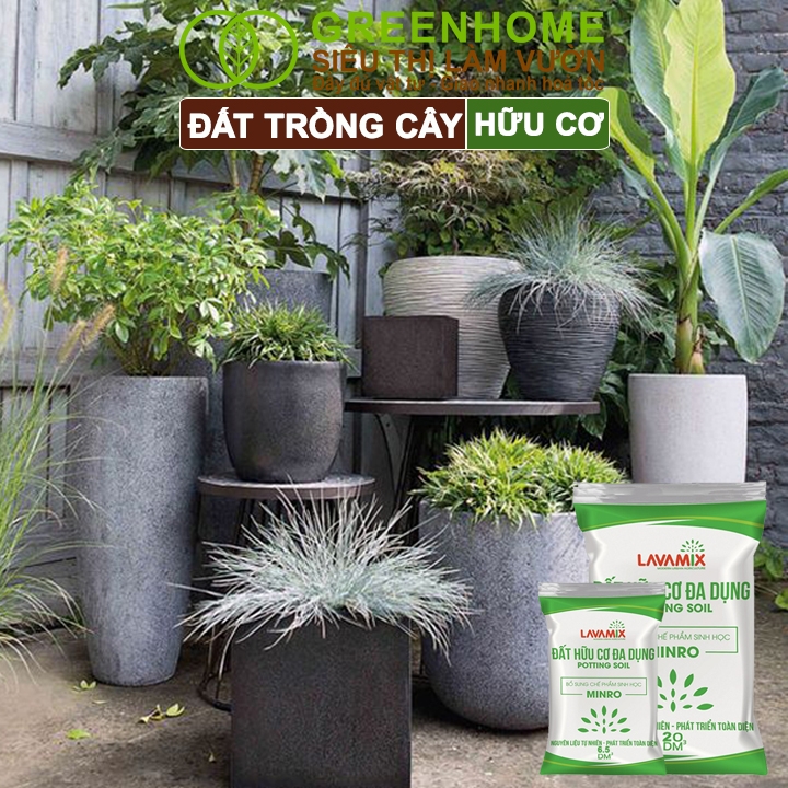 Mô tả Đất Trồng Cây Greenhome, Bao 20dm3 (10kg), Đầy Đủ Dinh Dưỡng, Tiện Lợi, Dễ Sử Dụng, Chuyên Trồng Rau - 4