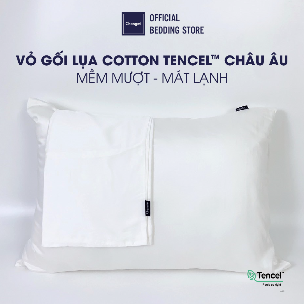 Mô tả Vỏ gối Cotton Tencel Châu Âu cao cấp Changmi Bedding siêu mềm mượt và mát lạnh - 1 chiếc - 3
