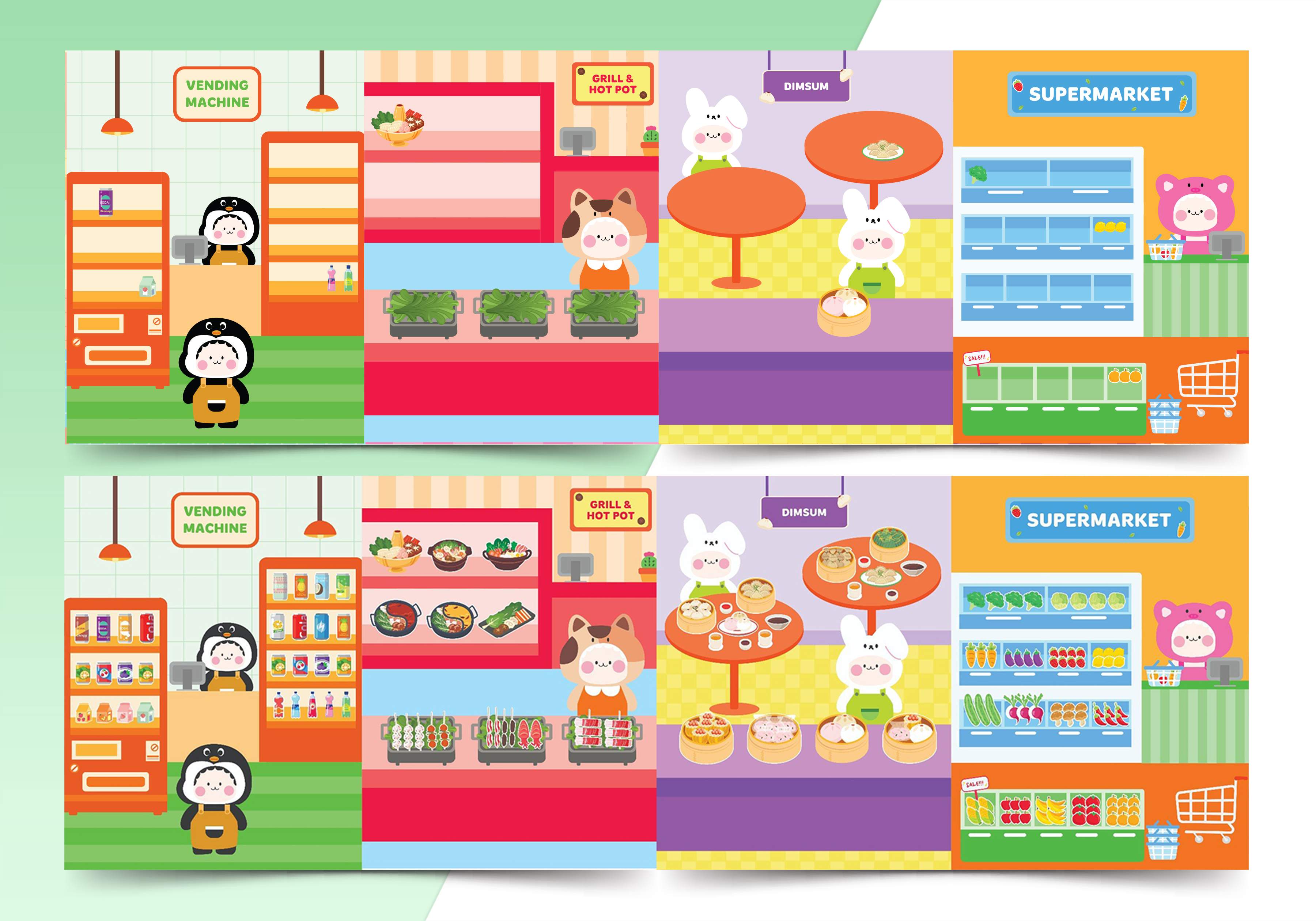 Mô tả Combo 5 cuốn Sách Trò chơi Đồ hàng cho bé gái (Hơn 1000 Stickers) - Sách tương tác cho bé - 2
