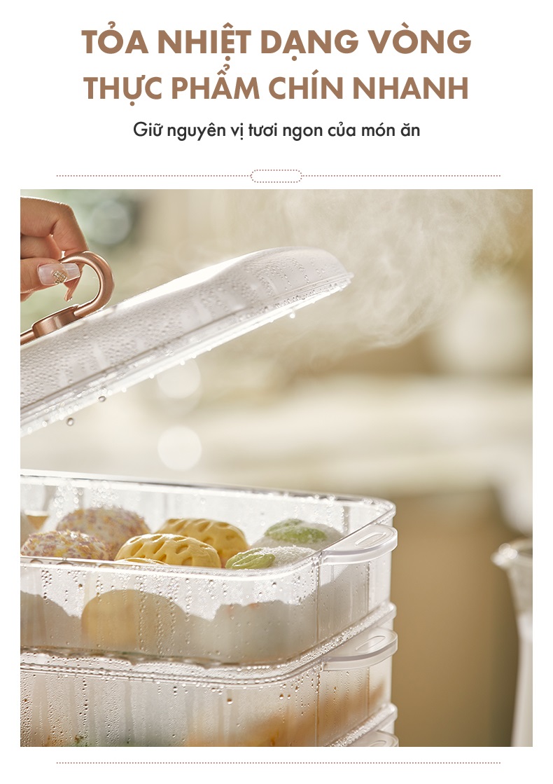 Mô tả Nồi hấp đa năng 12 Lít Bear DZG-CA2D1 - Hàng Chính Hãng - 6