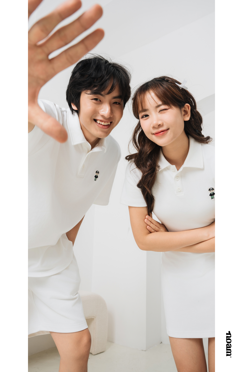 Mô tả Áo Polo Form rộng NOAM Teeny Homies Cotton 100% mềm mịn vượt trội - Màu đen/ trắng - 8