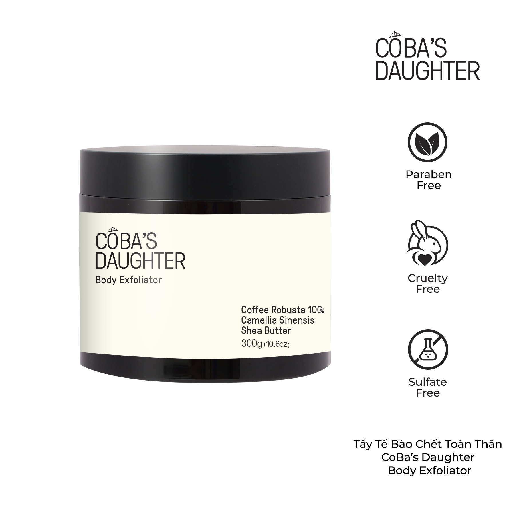 Mô tả Tẩy Tế Bào Chết Toàn Thân Hương Matcha CoBa’s Daughter Body Exfoliator 300gr - 1