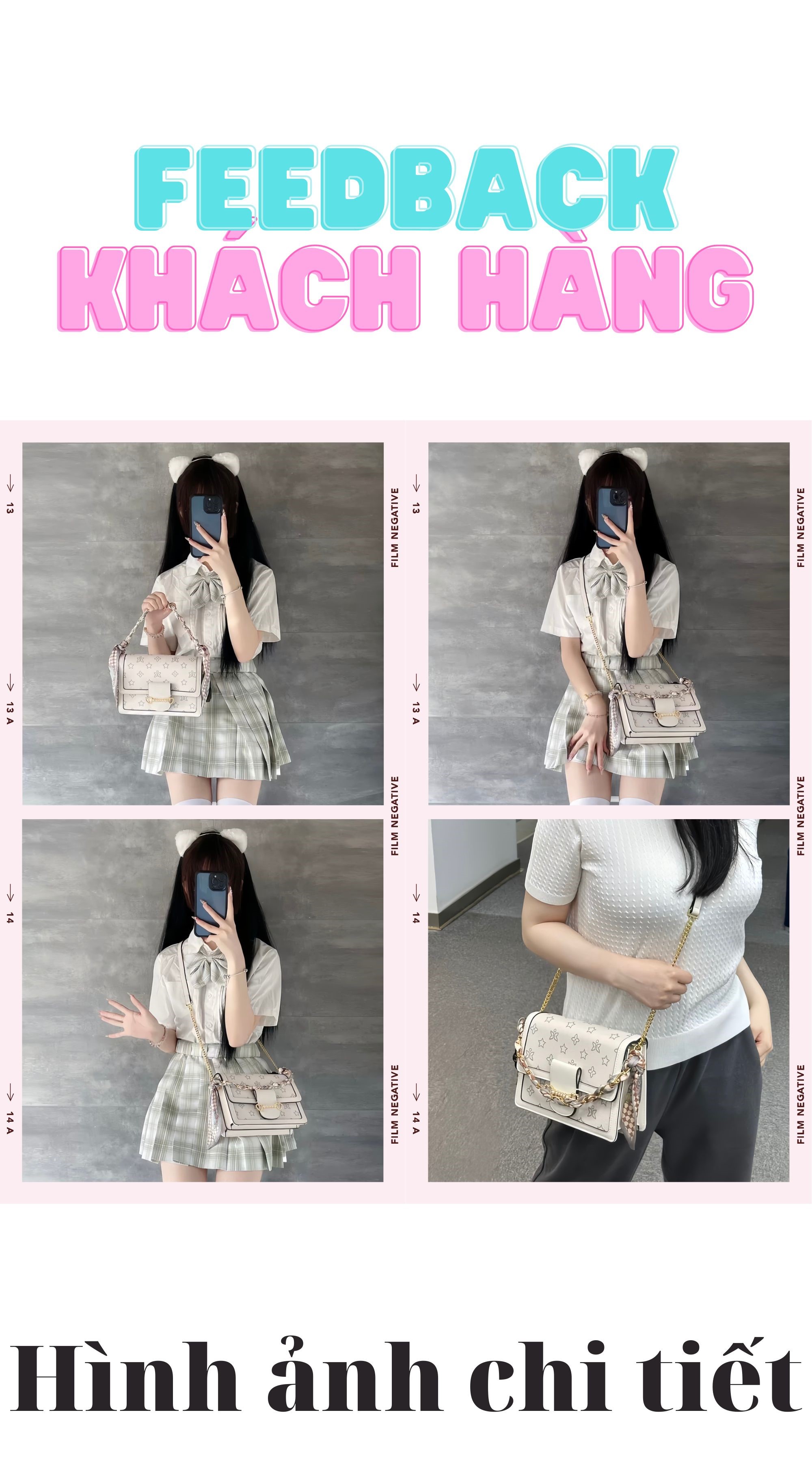 Mô tả Túi xách nữ đẹp Just Star sang trọng dễ thương phối khăn charm cừu cute ViAnh Store 172905 đi làm đi chơi tiệc - 5