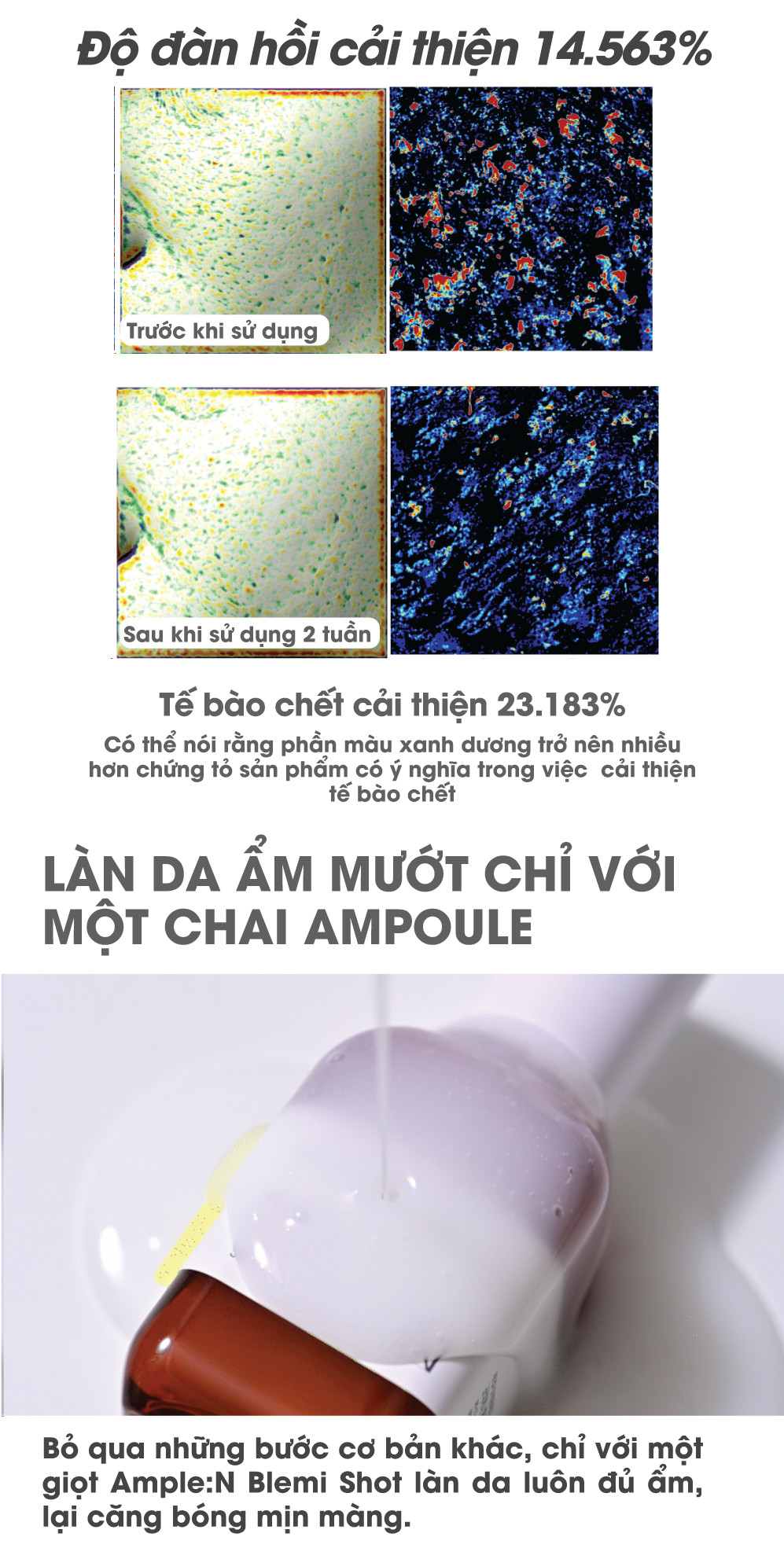 Mô tả Tinh Chất Dưỡng Sáng Da AMPLE:N Blemi Shot Ampoule - 7
