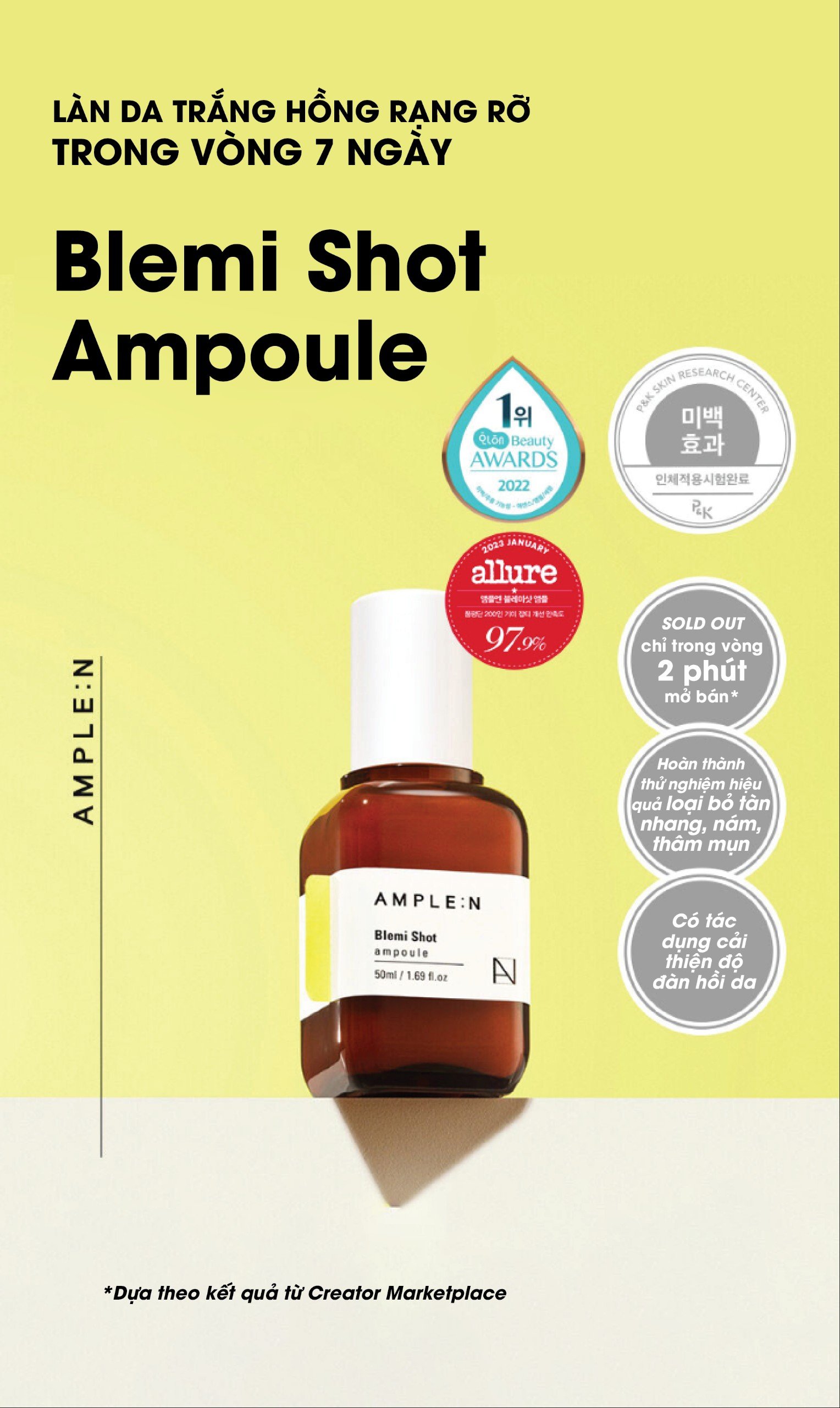 Mô tả Tinh Chất Dưỡng Sáng Da AMPLE:N Blemi Shot Ampoule - 1