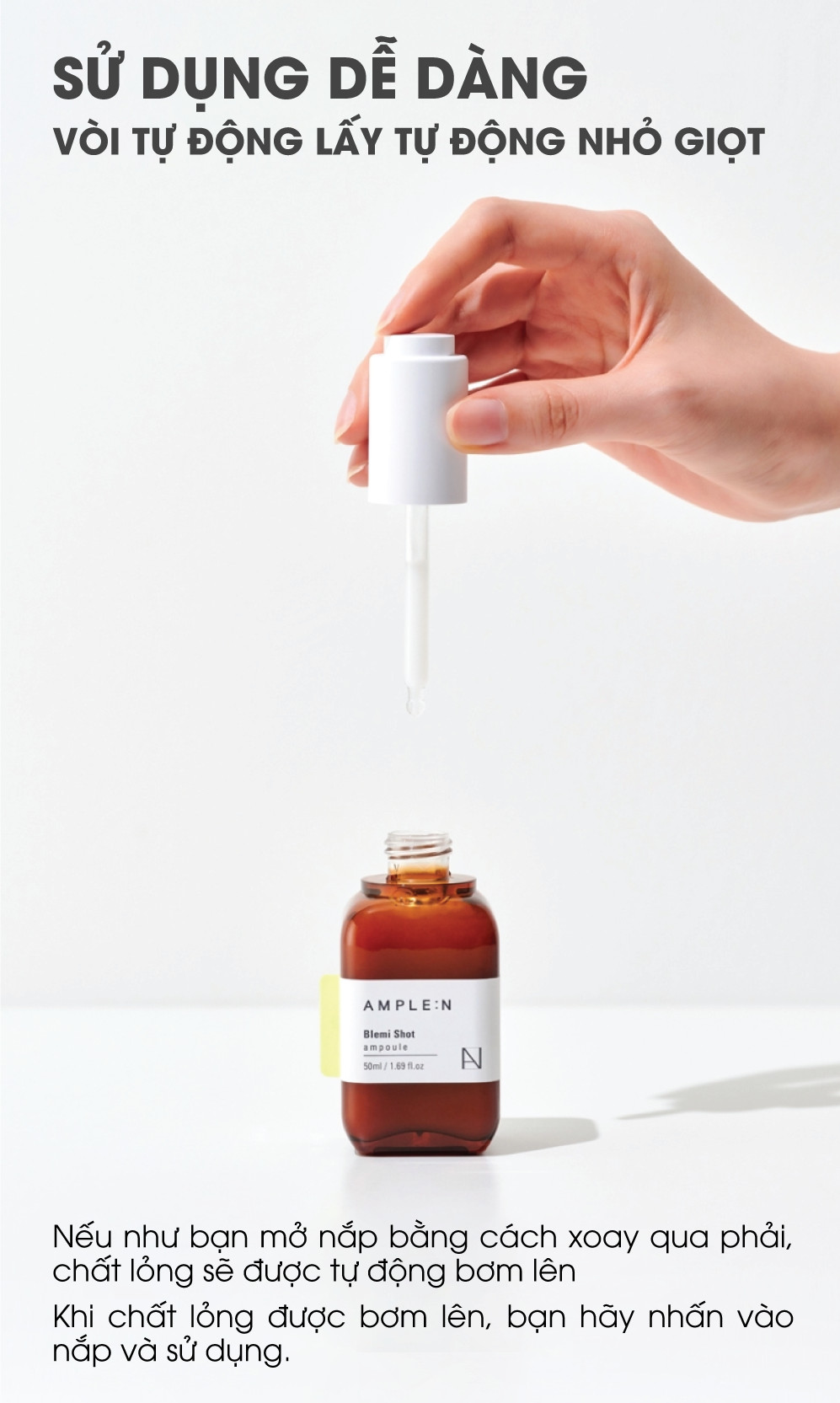 Mô tả Tinh Chất Dưỡng Sáng Da AMPLE:N Blemi Shot Ampoule - 11