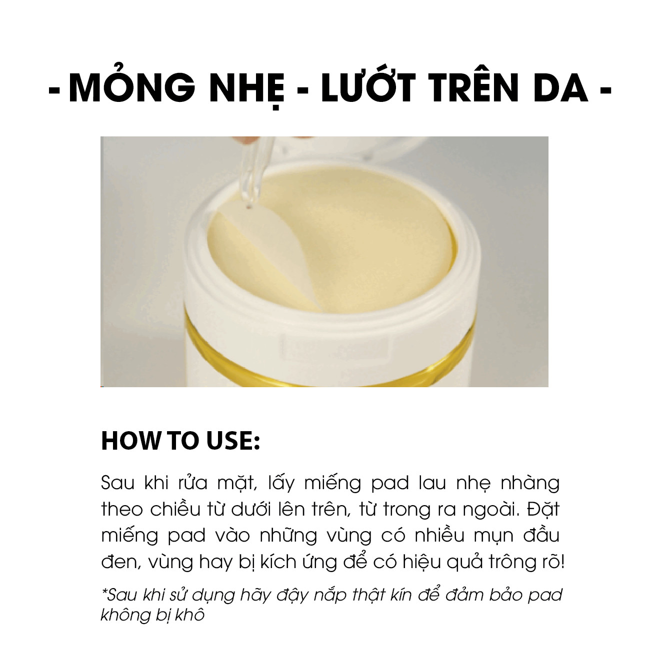 Mô tả Bông Toner Cho Da Mụn AMPLE:N Acne Shot Toner Pad 60 Miếng - 10